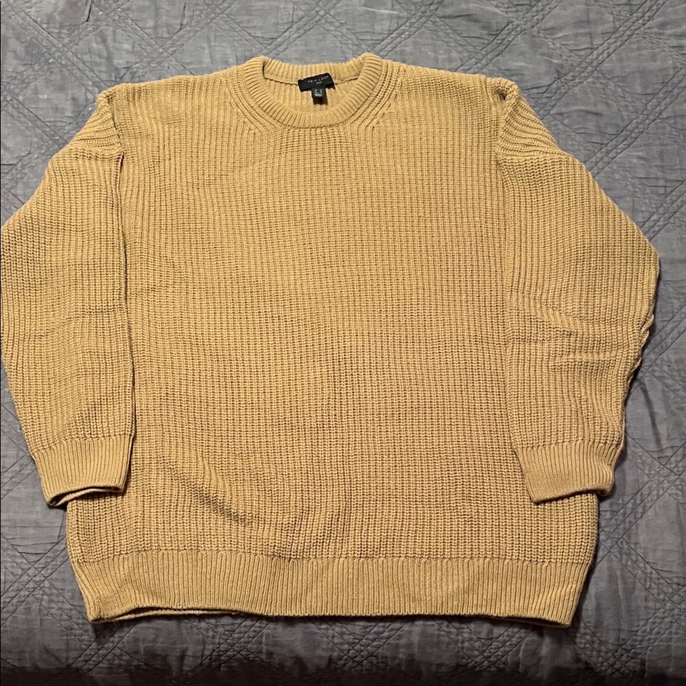 New Look Men's Tan Crewneck Sweater